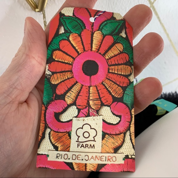 Farm Rio Chevron Knit Lined Sweater Dress Size Medium NWT - Picture 11 of 15